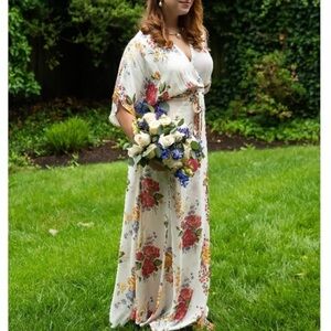 Reformation Winslow Dress in Bouquet Floral Bridesmaid
